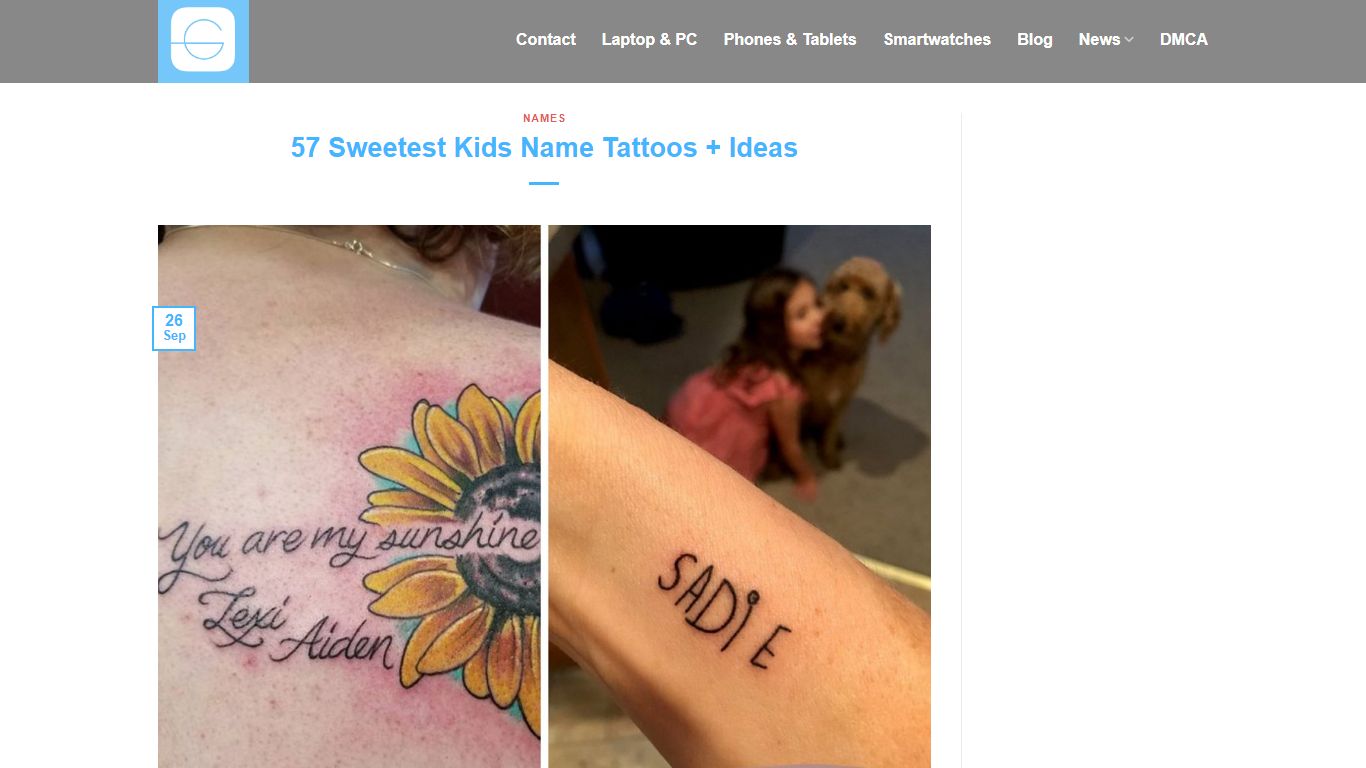 57 Sweetest Kids Name Tattoos + Ideas - Gone App